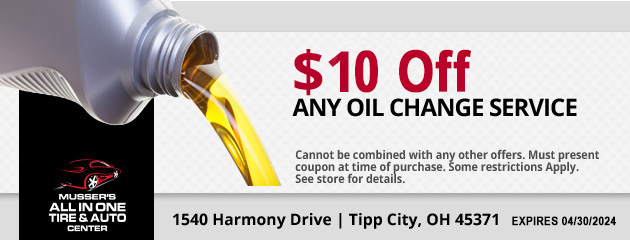 $10.00 off any Oil Change Service 